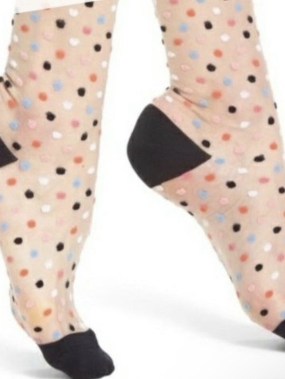 *2/$10* Kate Spade Polka Dot Sheer Crew Socks